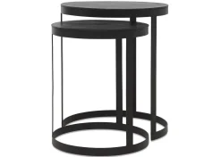 Irwin Recycled Metal Nesting Side Table Set