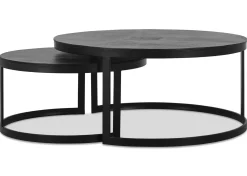 Irwin Recycled Metal Nesting Coffee Table Set