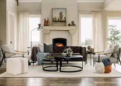 Irwin Recycled Metal Nesting Coffee Table Set