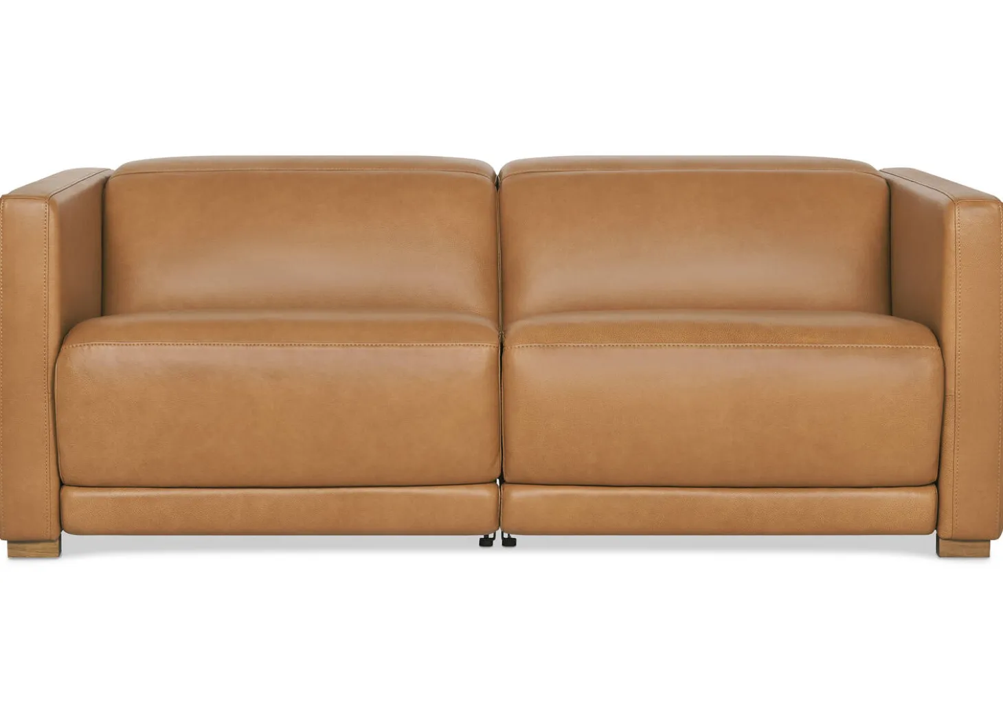 Jaxon Leather Reclining Sofa -Zen Toffee