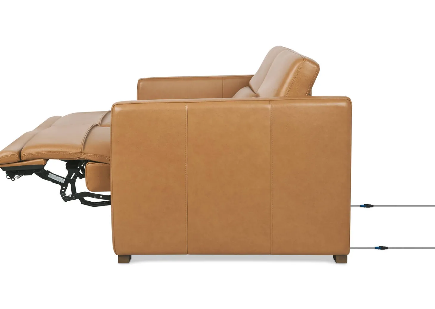 Jaxon Leather Reclining Sofa -Zen Toffee