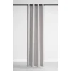 Kendra Curtain Panel 96" Grey/Black Grommet