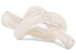 Knot Glass Decor Cream