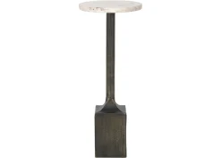 Laroux Recycled Metal Accent Table -Sienna