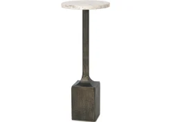 Laroux Recycled Metal Accent Table -Sienna