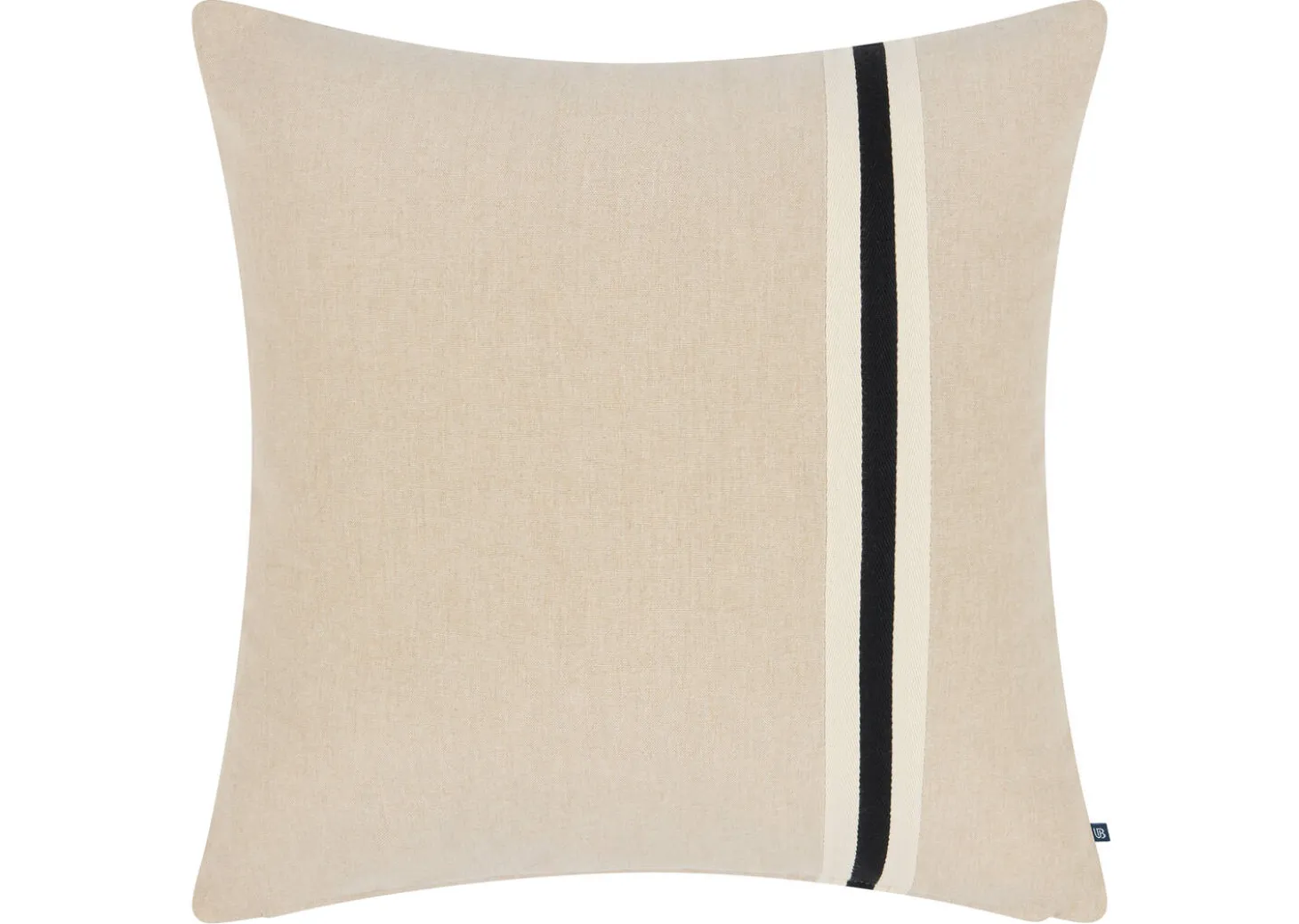 Leslie Cotton Pillow 20x20 Ivory/Black