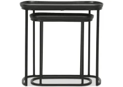 Lisboa Recycled Metal Nesting Table Set -Bronze