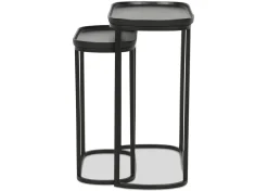 Lisboa Recycled Metal Nesting Table Set -Bronze