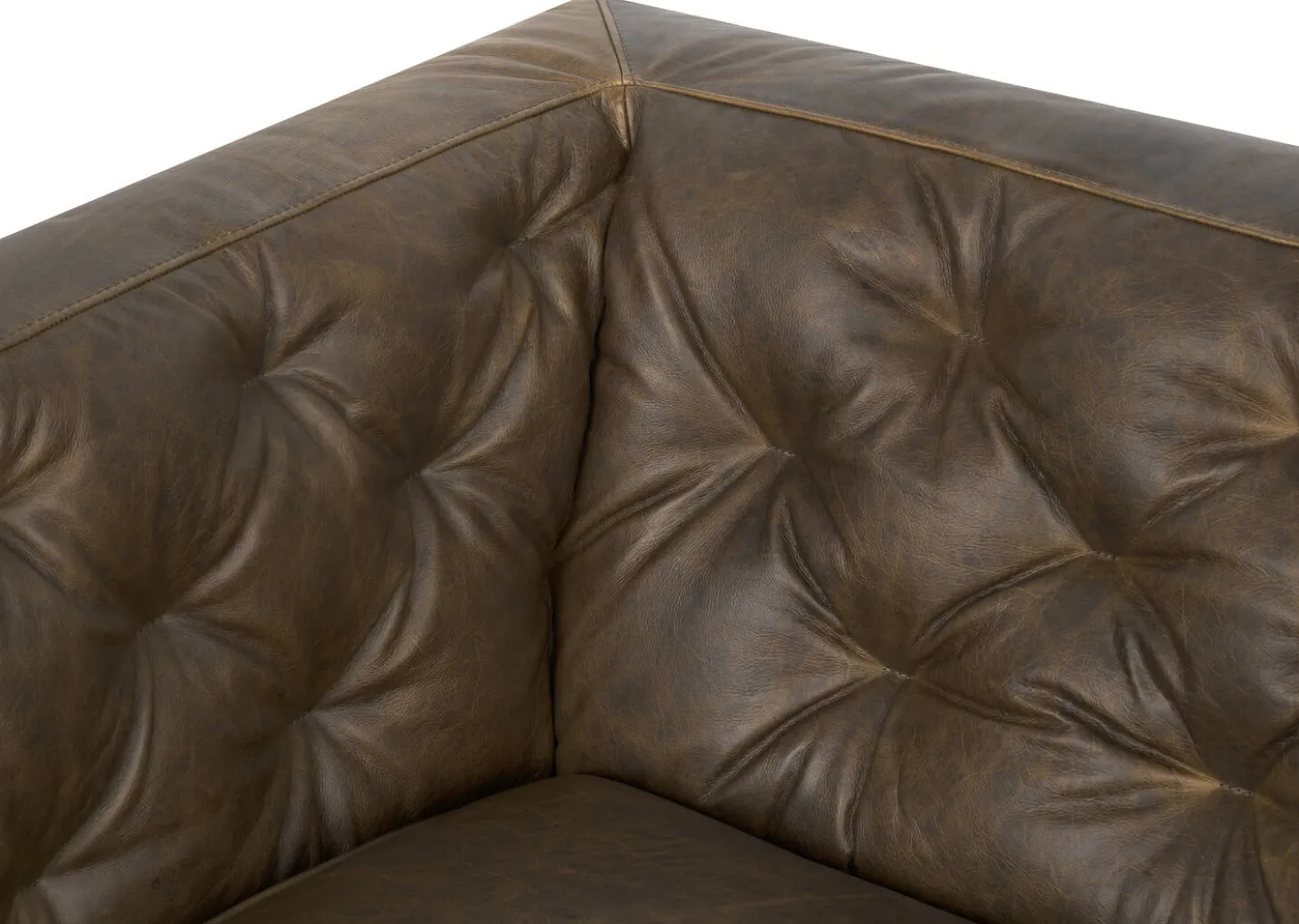 Marcello Leather Sofa -Waco Tobacco