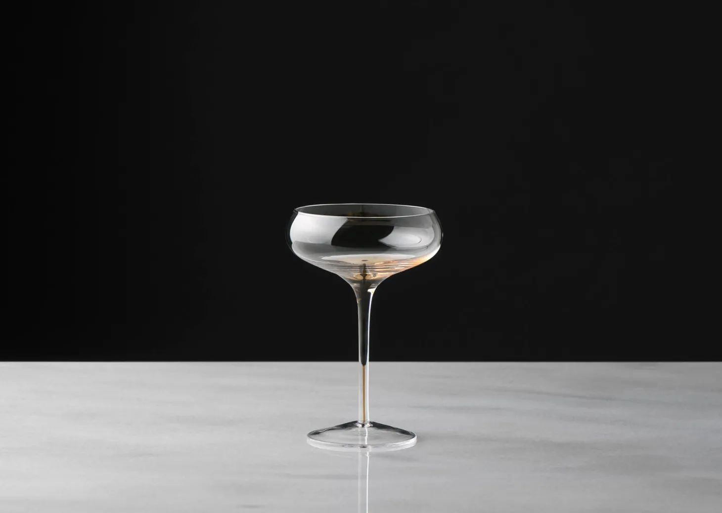 Maris Coupe Glass Clear/Amber