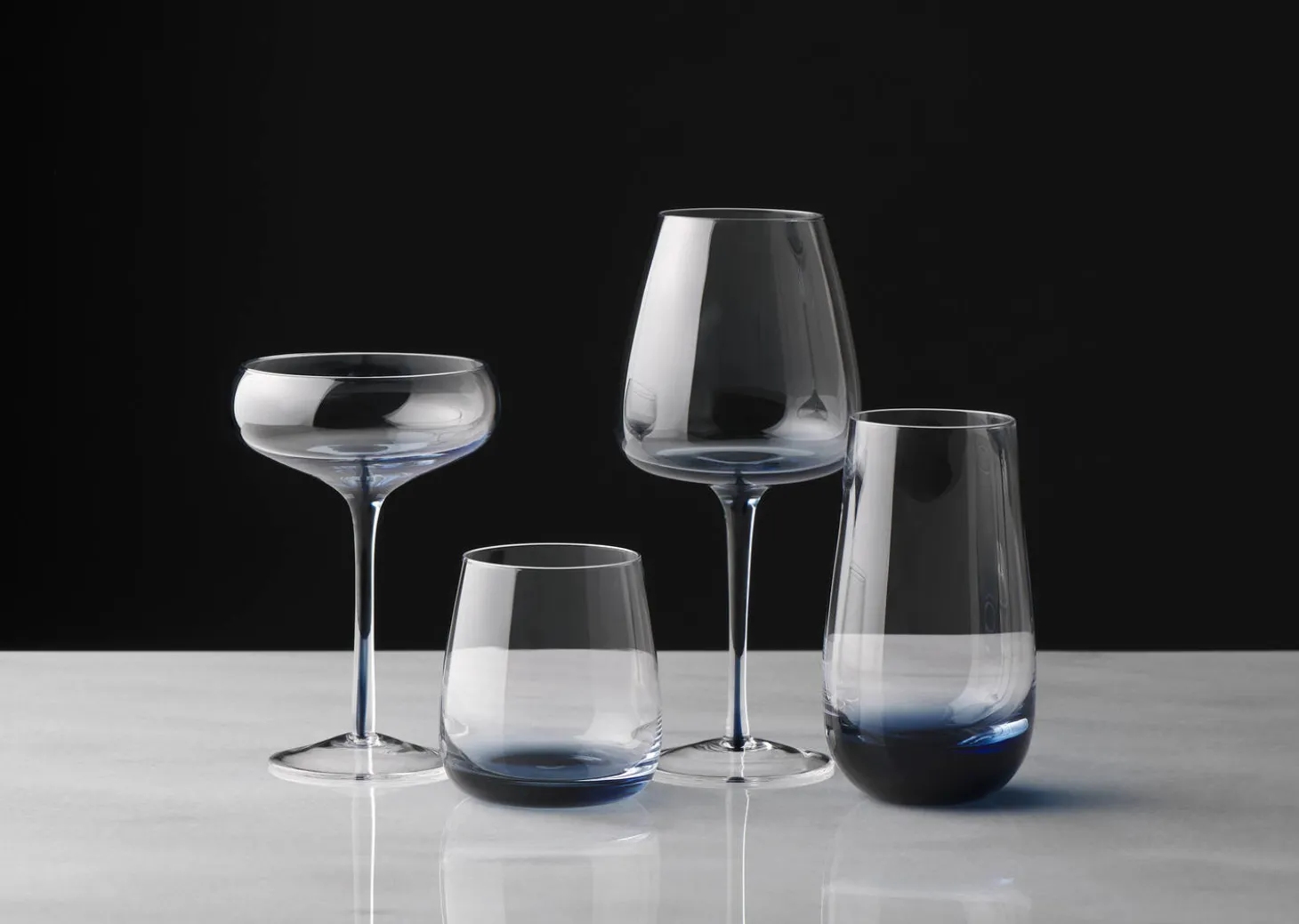 Maris Highball Glass Clear/Blue