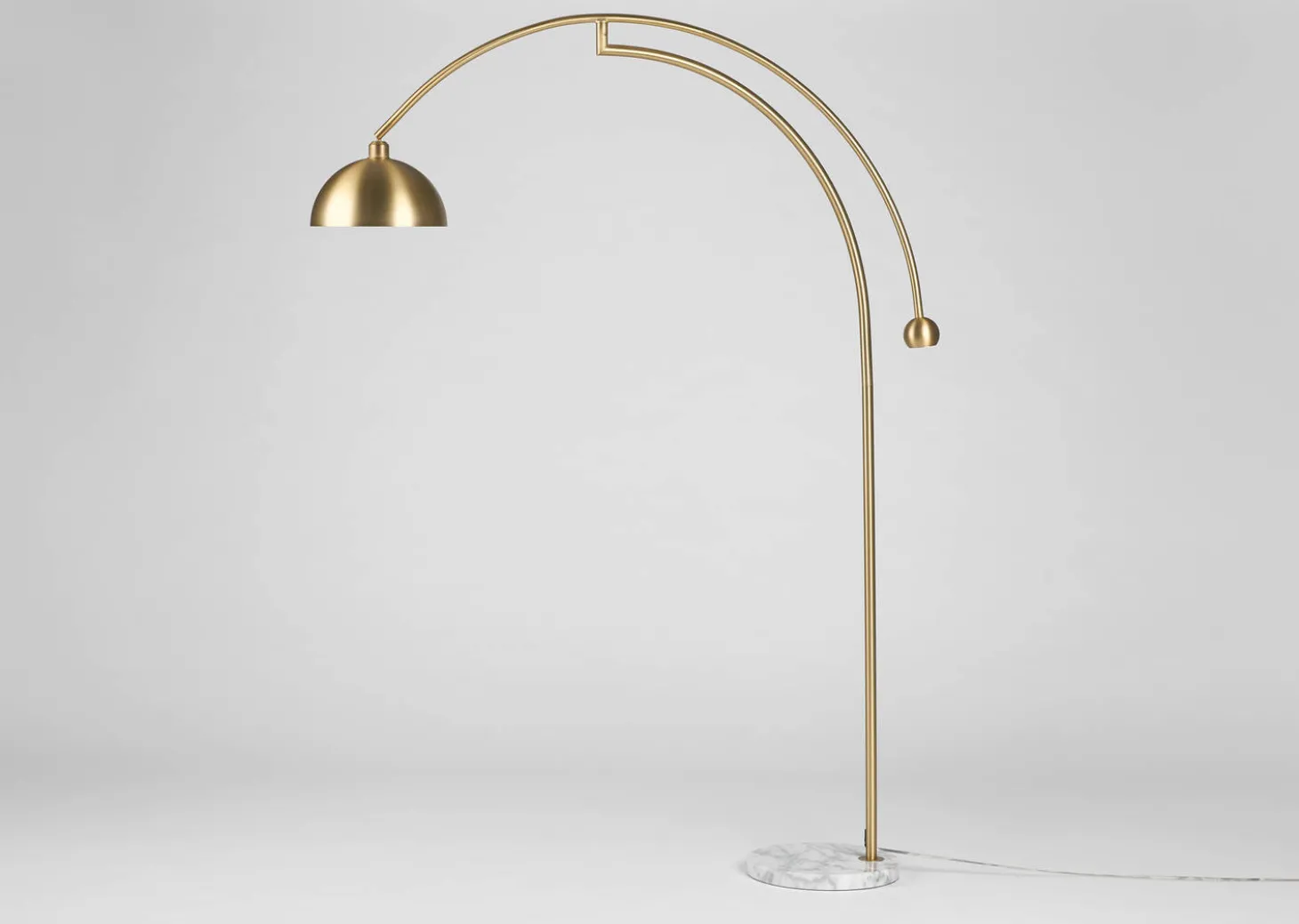 Muse Arc Floor Lamp Brass