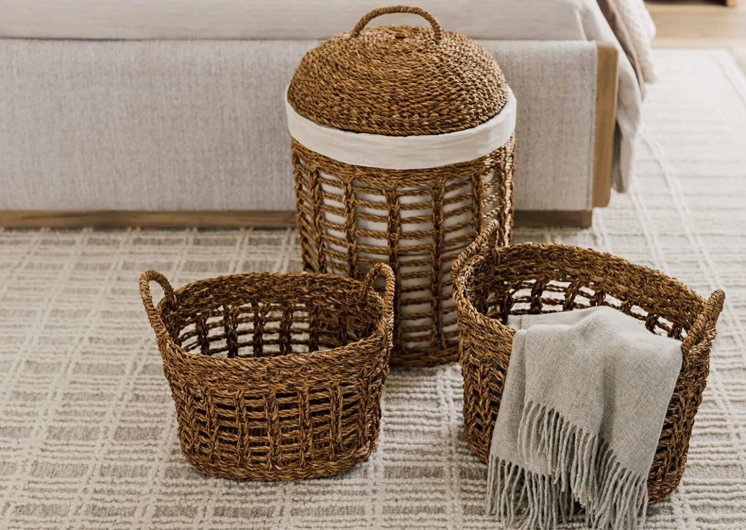 Nichols Wool Rug Grey/Ivory