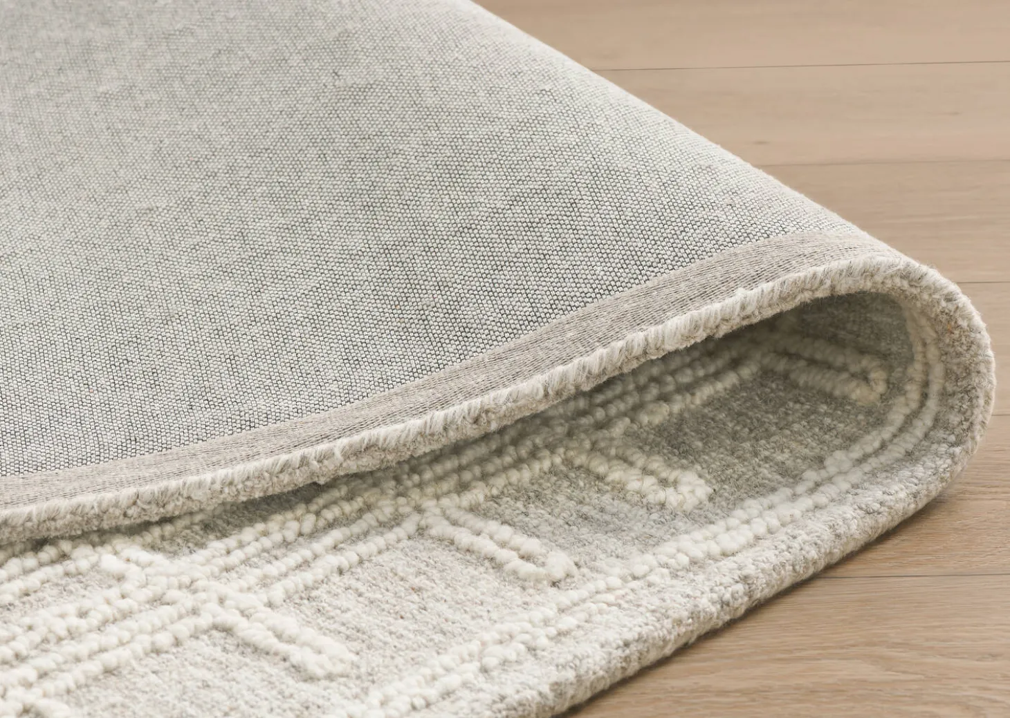 Nichols Wool Rug Grey/Ivory