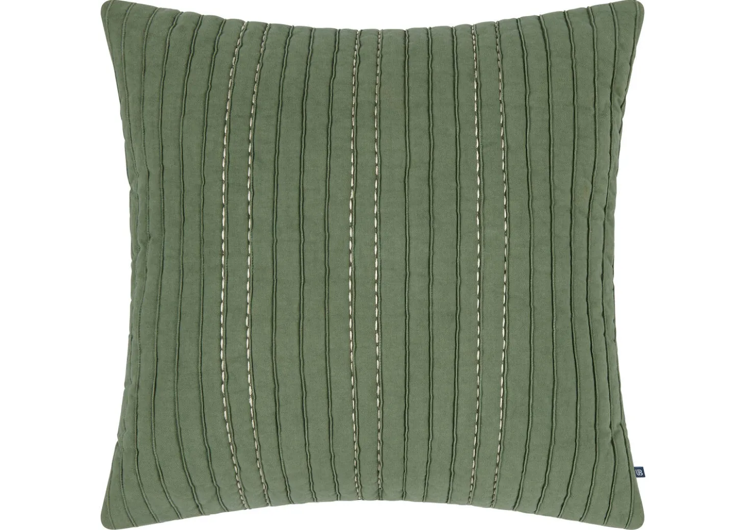 Nixie Cotton Pintuck Pillow 20x20 Green