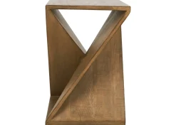 Proux Reclaimed Wood Accent Table -Hughes Ale