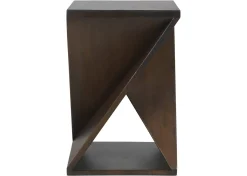 Proux Reclaimed Wood Accent Table -Hughes Umber