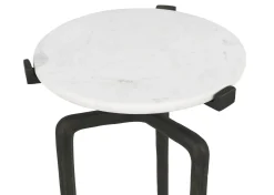 Rorik Recycled Metal Accent Table -Bronze