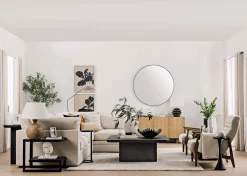 Rosamonde Square Coffee Table -Rhett Java
