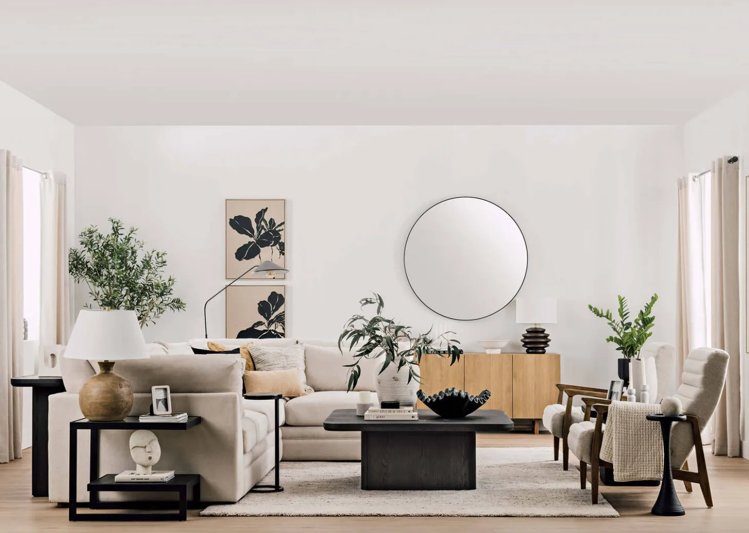 Rosamonde Square Coffee Table -Rhett Java