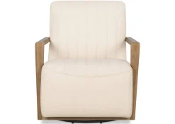 Simone Leather Swivel Chair