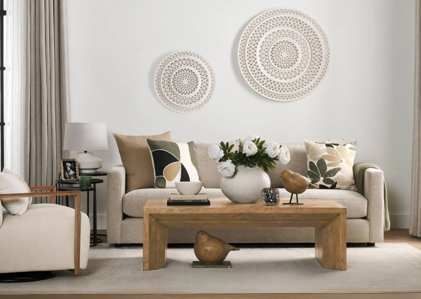 Simone Leather Swivel Chair
