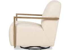 Simone Leather Swivel Chair