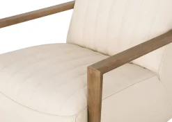 Simone Leather Swivel Chair