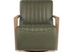 Simone Leather Swivel Chair