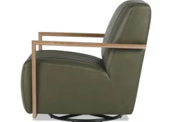 Simone Leather Swivel Chair
