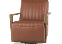 Simone Leather Swivel Chair