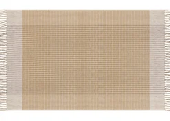Stevie Cotton Plaid Throw Fawn/Multi