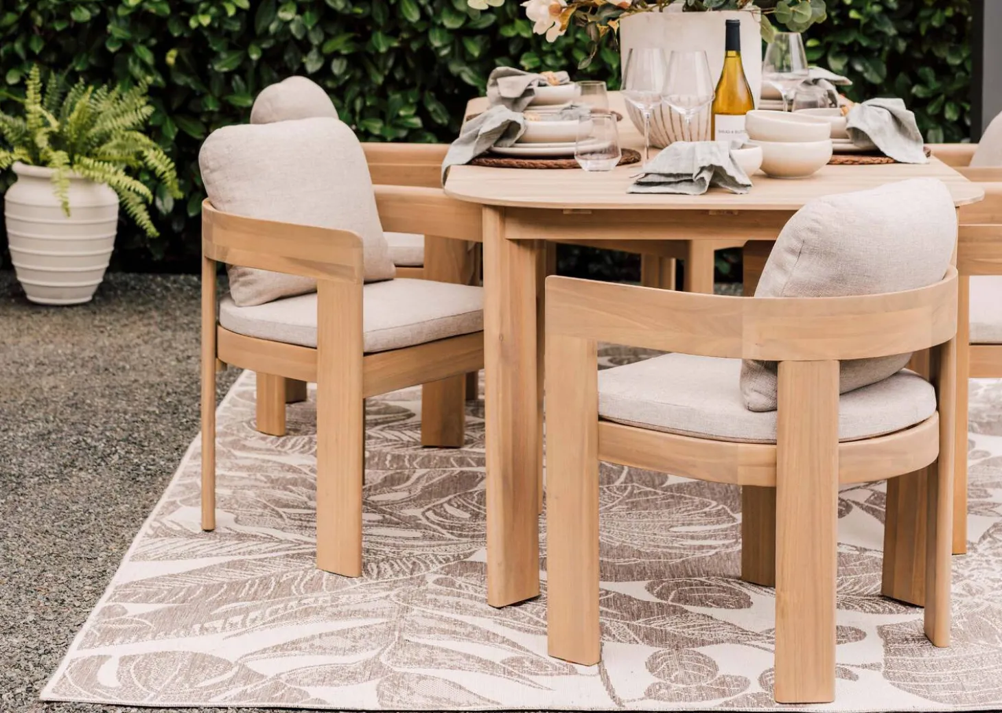 Tonga Outdoor Dining Chair -Elio Oyster