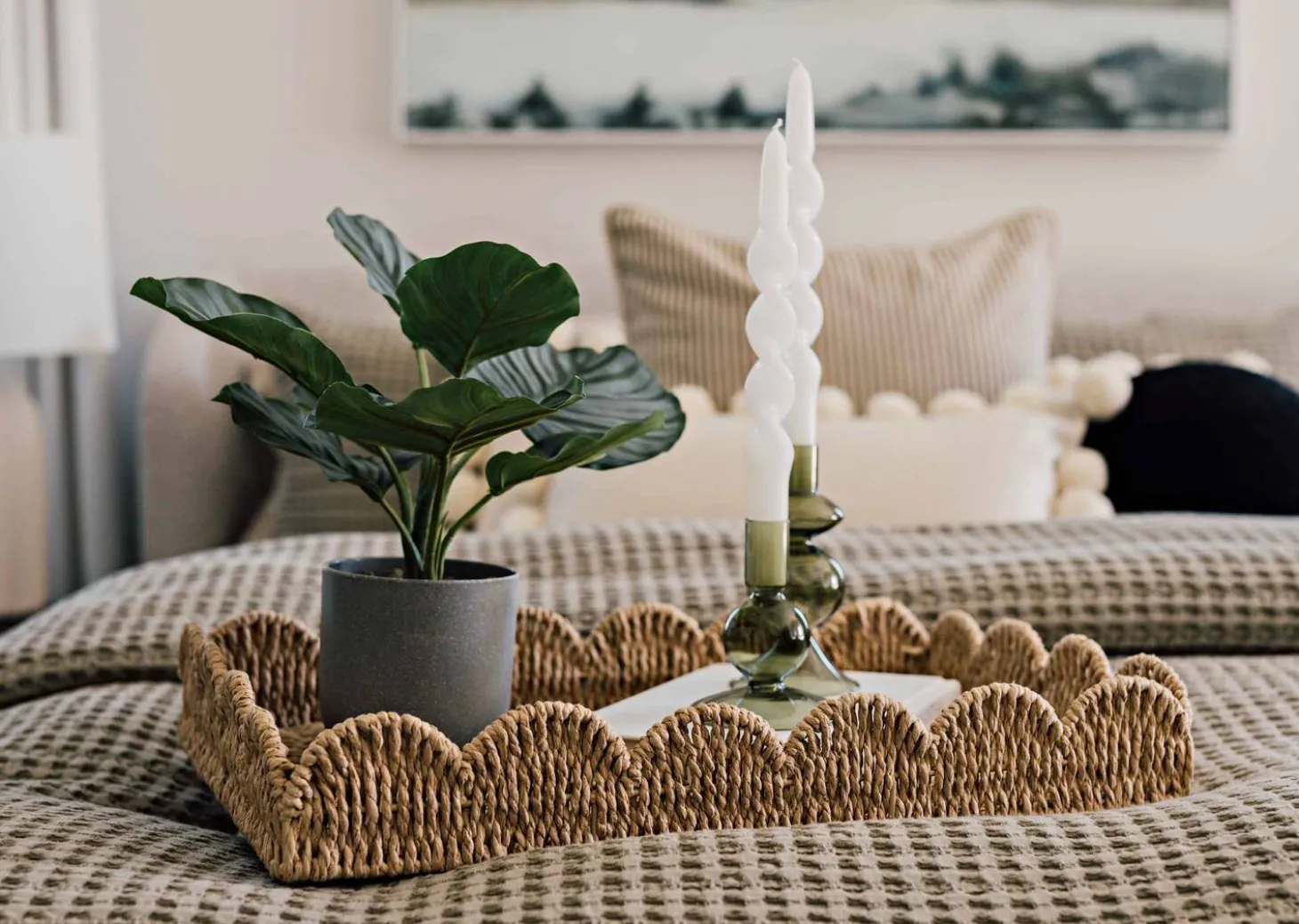 Twist Taper Candles Set White