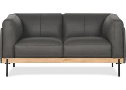 Vincent Leather Apartment Sofa -Kai Sedona