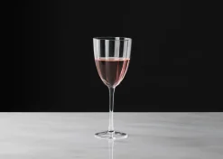 Violet Wine Glass Clear
