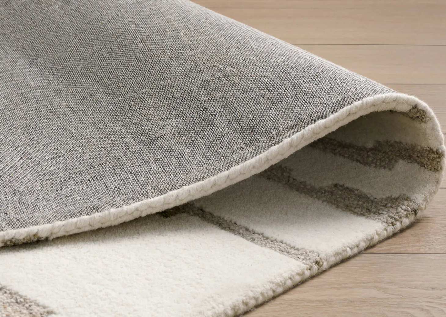 Willis Wool Rug Ivory/Sand/Grey