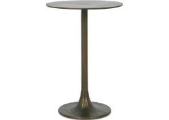 Yasmine Recycled Metal Accent Table -Umber