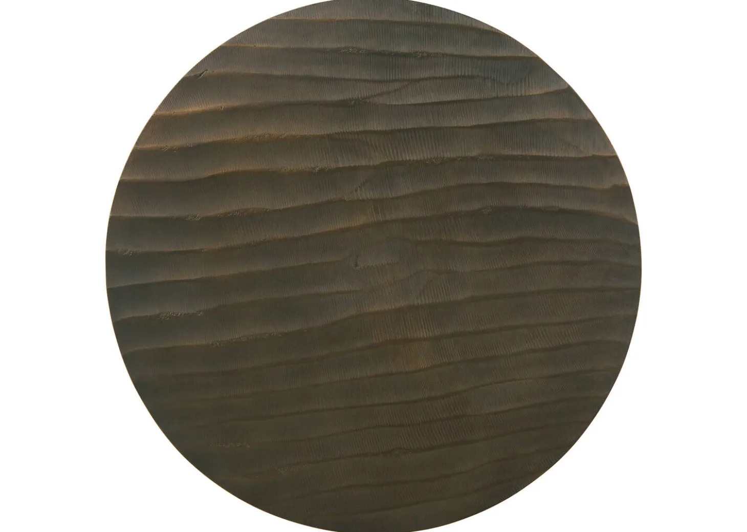 Yasmine Recycled Metal Accent Table -Umber